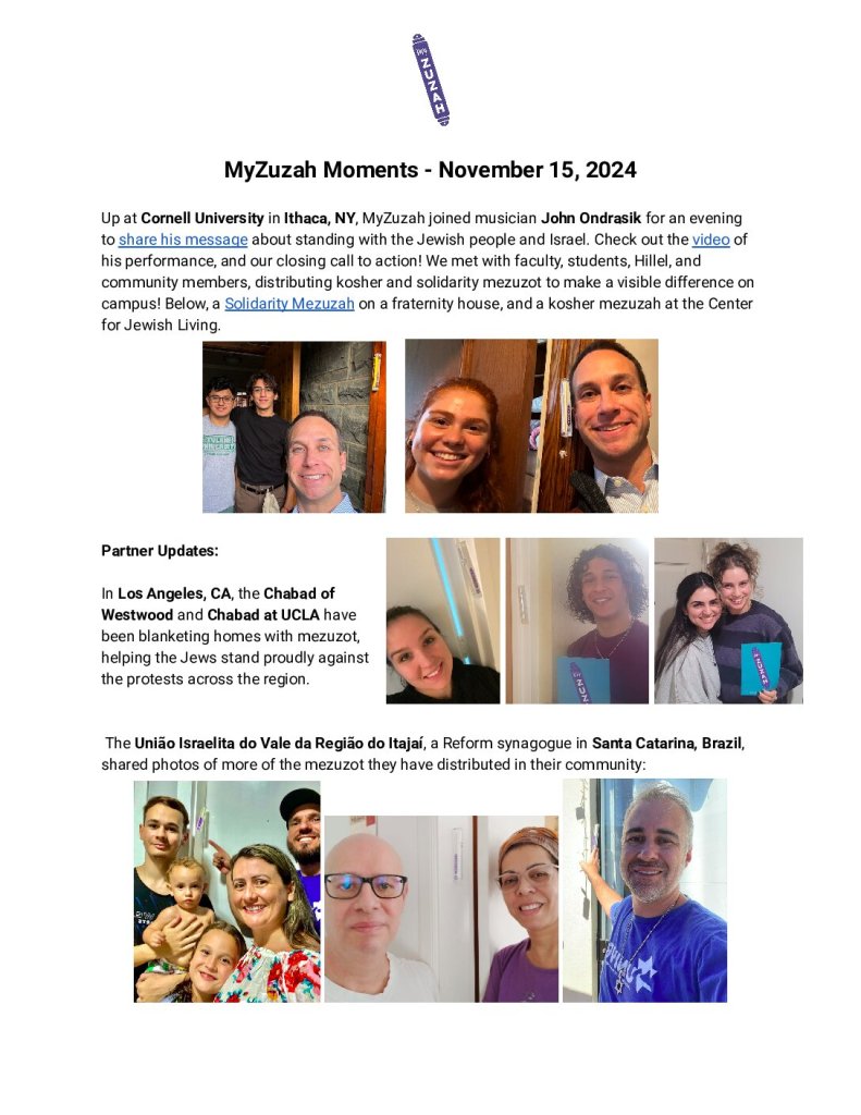 thumbnail of MyZuzah Moments – November 15, 2024